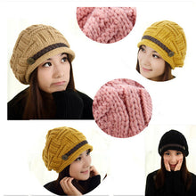 Women's Knit Cap Beanie Knit Baggy Hat Warm Ski Super Worthy Hat Cap Headwear Yellow  TIML66 TIML66