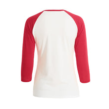 Women Christmas Tree Printed T-Shirt Ladies O-Neck Long Sleeve Patchwork Tops Holiday Casual Tee Top RedGreen Pull TIML66 TIML66