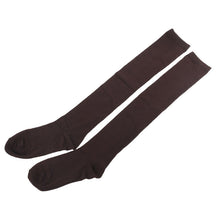 women girl sexy thigh high stocking over the knee cotton stockings opaque knitted 4 colors TIML66