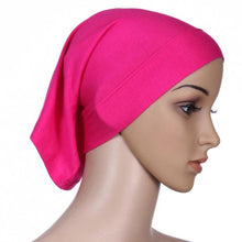 New Women Hijab Under Scarf Tuban Hair Bonnet Cap Bone Islamic Headscarf Head Cover 15 Colors PY4 TIML66