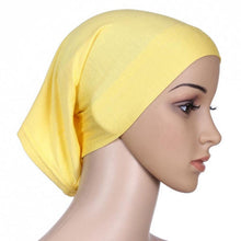 New Women Hijab Under Scarf Tuban Hair Bonnet Cap Bone Islamic Headscarf Head Cover 15 Colors PY4 TIML66