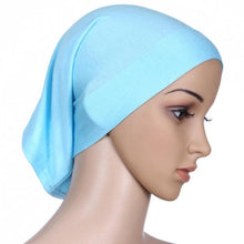 New Women Hijab Under Scarf Tuban Hair Bonnet Cap Bone Islamic Headscarf Head Cover 15 Colors PY4 TIML66