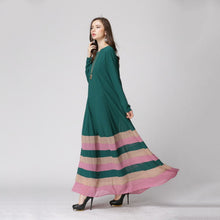 New Women's Sheer Chiffon Islamic Wear Abaya Jilbab Hijab Muslim Rainbow Dress PY3 TIML66