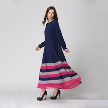 New Women's Sheer Chiffon Islamic Wear Abaya Jilbab Hijab Muslim Rainbow Dress PY3 TIML66