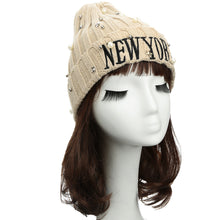 Casual Beanie Men Hat Letter Embroidery Pearl Warm Hip-Hop Cool Knitted Cap Headwear TIML66 TIML66