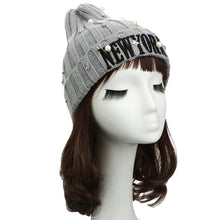 Casual Beanie Men Hat Letter Embroidery Pearl Warm Hip-Hop Cool Knitted Cap Headwear TIML66 TIML66