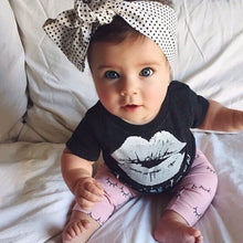 Newborn Baby Boys Girls Clothes Toddler Kids T-shirt Tops + Pants Outfit 2 Pieces Clothing Sets Suit TIML66