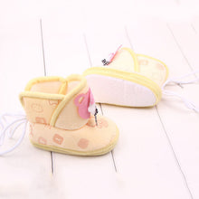 newborn boys girls cartoon prewalker fleece boots baby indoorcrib shoes TIML66