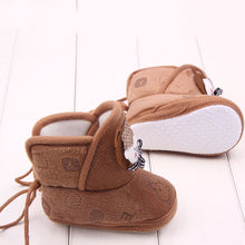 newborn boys girls cartoon prewalker fleece boots baby indoorcrib shoes TIML66