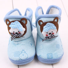 newborn boys girls cartoon prewalker fleece boots baby indoorcrib shoes TIML66