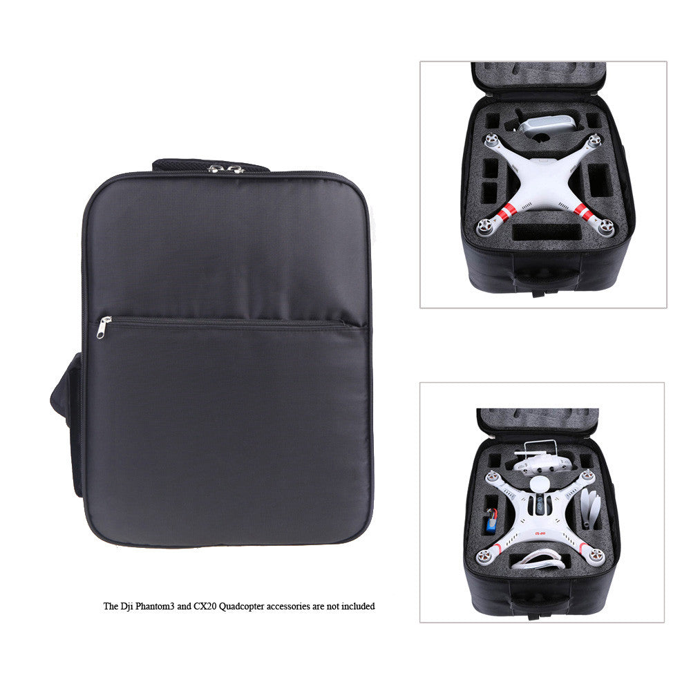 Nylon Plastic Waterproof Outdoor Portable Aircraft Shoulder Backpack Bag Carry Case for DJI Phantom 3 CX-20 Quadcopter TIML66 TIML66
