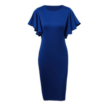 O Neck Ruffle Women Dress Short Sleeve Bandage Bodycon Dress Women Sexy Dresses Plus Size Women Clothing Vestidos TIML66 TIML66