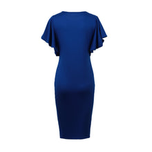 O Neck Ruffle Women Dress Short Sleeve Bandage Bodycon Dress Women Sexy Dresses Plus Size Women Clothing Vestidos TIML66 TIML66