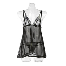 Perspective Women Underwear Sexy Lingerie Embroidery Lace Sleepwear Ladies Temptation Deep V-Neck Sexy Costumes Nuisette TIML66 TIML66