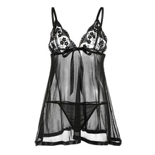 Perspective Women Underwear Sexy Lingerie Embroidery Lace Sleepwear Ladies Temptation Deep V-Neck Sexy Costumes Nuisette TIML66 TIML66