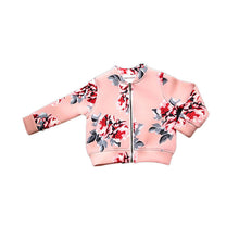 Pink Black Toddler Girl Coats Zipper Tops Toddler Child Baby Warm Sweatshirt Jackets  TIML66