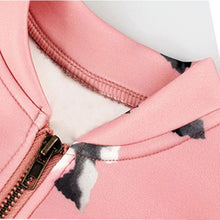 Pink Black Toddler Girl Coats Zipper Tops Toddler Child Baby Warm Sweatshirt Jackets  TIML66