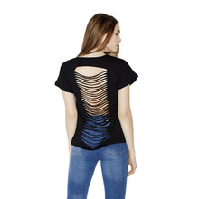 plus size tops o neck short sleeve t-shirts women sexy backless crop tops casual basic t-shirts tees black TIML66