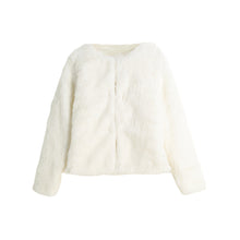 Plus Size Women Faux Mink Fur Coat Open Front Round Neck Long Sleeve Fluffy Warm Outerwear Overcoat XXXL Abrigos Mujer TIML66 TIML66