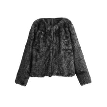 Plus Size Women Faux Mink Fur Coat Open Front Round Neck Long Sleeve Fluffy Warm Outerwear Overcoat XXXL Abrigos Mujer TIML66 TIML66