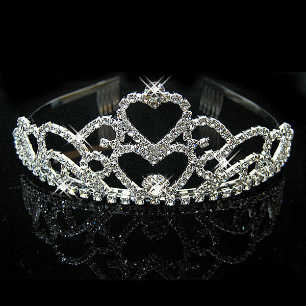 pretty women girls hair band headband bridal princess stunning crystal tiara wedding crown TIML66