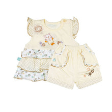 Pro Baby Girl Printed sleeveless Back halter Cotton Suits Cloth Set Comfortable Shirt + Pants TIML66