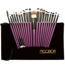 20pcs makeup brushes eyeshadow lip eyeliner facial makeup brush set foundation powder brushes with flannel bag TIML66