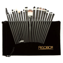 20pcs makeup brushes eyeshadow lip eyeliner facial makeup brush set foundation powder brushes with flannel bag TIML66