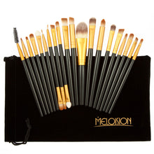 20pcs makeup brushes eyeshadow lip eyeliner facial makeup brush set foundation powder brushes with flannel bag TIML66