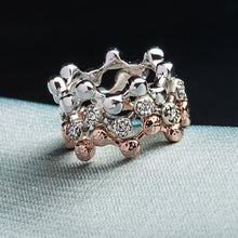 roxi 3pcs austrian crystal stackable rings beauty wave band ring bride wedding engagement love ring jewelry for women TIML66