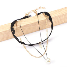 Retro Double Layers Chain Metal Ball Pendants Necklaces Women Vintage Collares Choker Statement Jewelry Accessory Collier  TIML66 TIML66