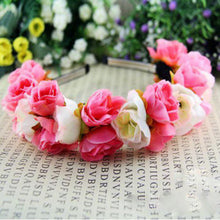 Rose Flower Crown Headbands for Wedding Festival Double Row Floral Garland Hairbands PY TIML66