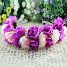 Rose Flower Crown Headbands for Wedding Festival Double Row Floral Garland Hairbands PY TIML66