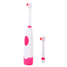 Rotary Electric Toothbrush No Rechargeable Tooth Brush Electric With 2 Brush Heads Blue Dental Care LE4 TIML66