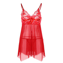 Sexi Woman Lingerie Ladies Red Sheer Lace Sleepwear Temptation Transparent Women's Underwear Nuisette Braces DressThongs TIML66 TIML66