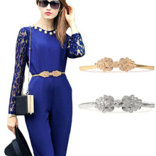 Sexy Chain Belt Abstract Clasp Stretchy Thin Elastic Waistband Skinny GoldSilver Belt Body Chain Women's Metal Belt TIML66 TIML66