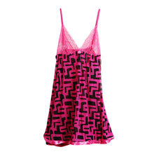 sexy costumes women babydoll dress stone print lace sheer mesh spaghetti strap sleepwear nightgown sexy lingerie with g-string TIML66