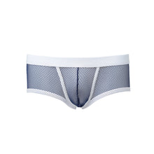 Sexy Gay Men Mesh Sheer Boxer Shorts U Convex Pouch Bokserki Dropped Elastic Waist Gridding See Through Underpants Underwear TIML66 TIML66