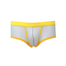 Sexy Gay Men Mesh Sheer Boxer Shorts U Convex Pouch Bokserki Dropped Elastic Waist Gridding See Through Underpants Underwear TIML66 TIML66