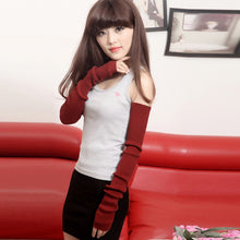 Sexy Lady Women Arm Long Half Fingerless Gloves Sleevelets Knitted Mittens Glove 13 Colors PY6 TIML66