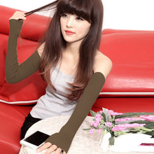 Sexy Lady Women Arm Long Half Fingerless Gloves Sleevelets Knitted Mittens Glove 13 Colors PY6 TIML66