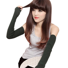 Sexy Lady Women Arm Long Half Fingerless Gloves Sleevelets Knitted Mittens Glove 13 Colors PY6 TIML66