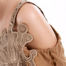 Sexy Off Shoulder Crochet Blouse Women Three-Quarter Sleeve Casual Basic Cotton Shirt Tops Blusas Femininas TIML66 TIML66