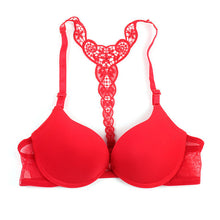 sexy push up bras for women front closure lace racer back racerback bra smooth 32 3b4 TIML66