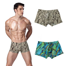 Sexy Underwear Men Snake Printed Spandex Underpants Mens Underwear Boxers Shorts Men's Boxer Panties L-XXXL TIML66 TIML66