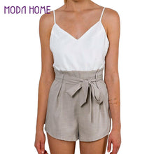 Sexy Women Backless Bodysuit Splice V-Neck Spaghetti Strap Playsuit Casual Short Rompers Zip Side Womans Jumpsuit  TIML66 TIML66