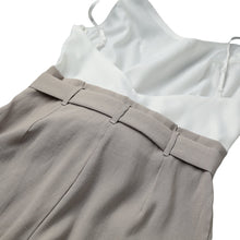 Sexy Women Backless Bodysuit Splice V-Neck Spaghetti Strap Playsuit Casual Short Rompers Zip Side Womans Jumpsuit  TIML66 TIML66