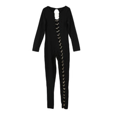 Sexy Women Bandage Jumpsuit Hollow Out Bodycon Jumpsuit Round Neck Long Sleeve Club Rompers Plus Size TIML66 TIML66