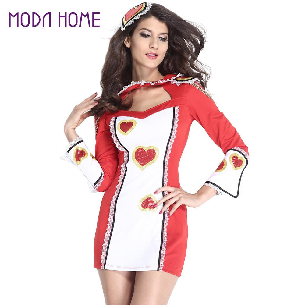 sexy women deguisement adultes cheerleadercosplay costume game uniform sweetheart cut out lace fancy party dress outfit red TIML66