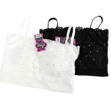 Sexy Women Lace Bandeau Camisole Black White Diamond Tube Top Underwear Lingerie  TIML66